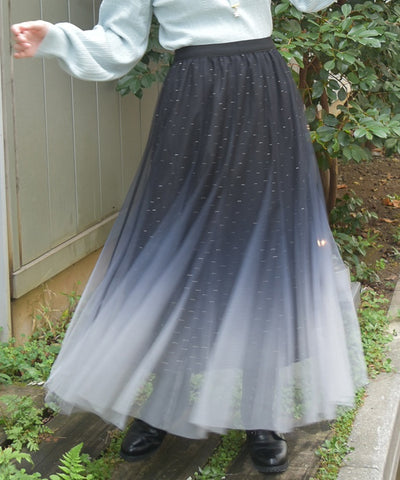 Tulle Lamé Skirt