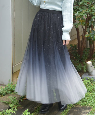 Tulle Lamé Skirt
