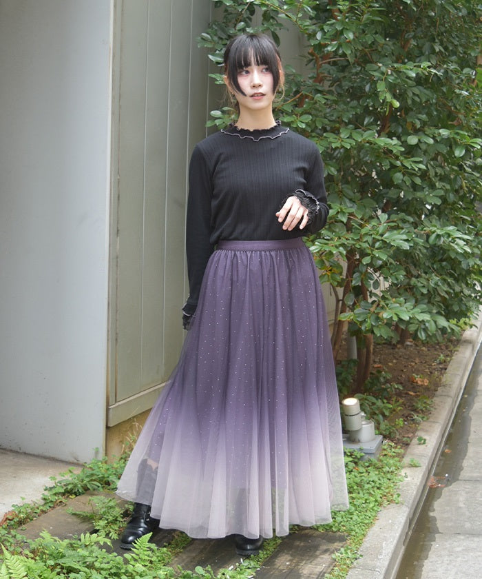 Tulle Lamé Skirt