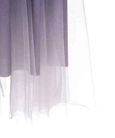 Tulle Lamé Skirt