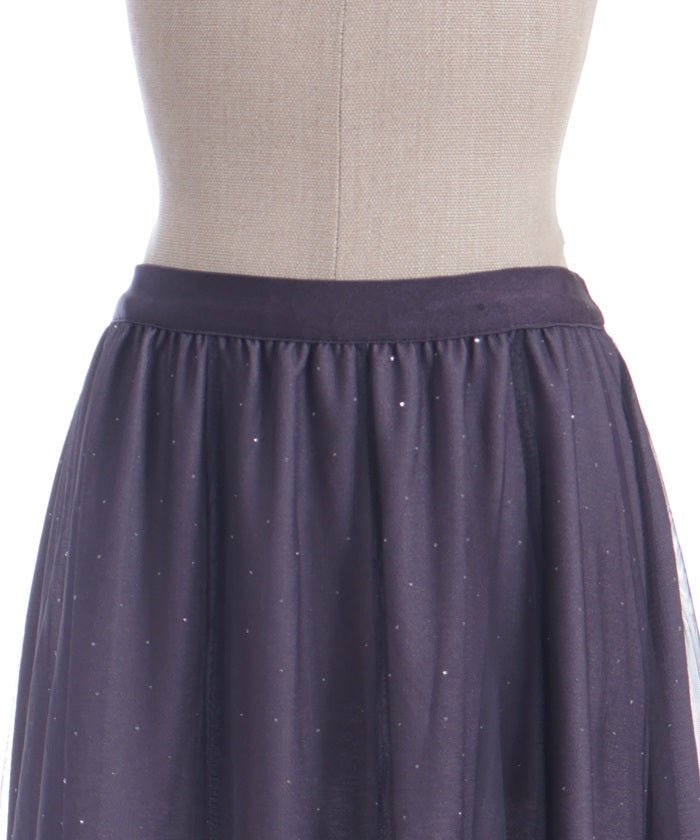 Tulle Lamé Skirt