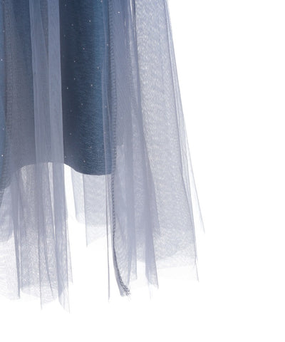 Tulle Lamé Skirt