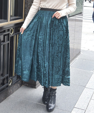 Velour Lace Skirt