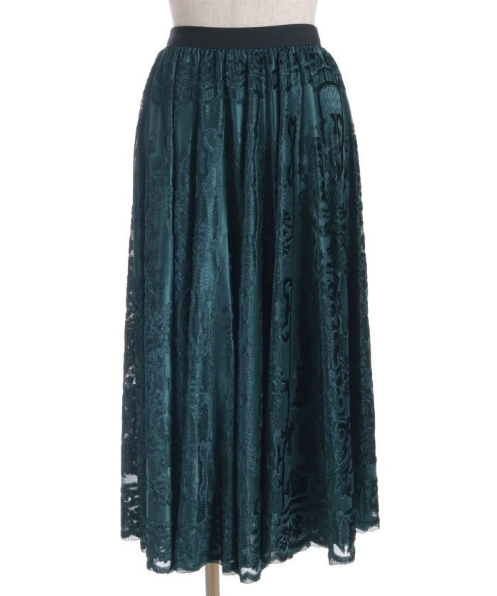 Velour Lace Skirt