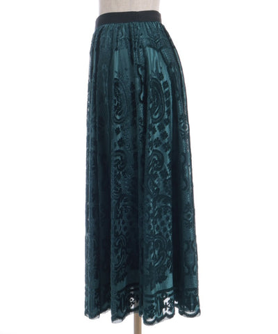 Velour Lace Skirt