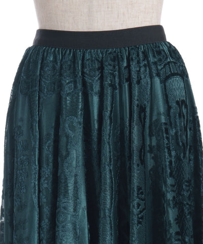 Velour Lace Skirt