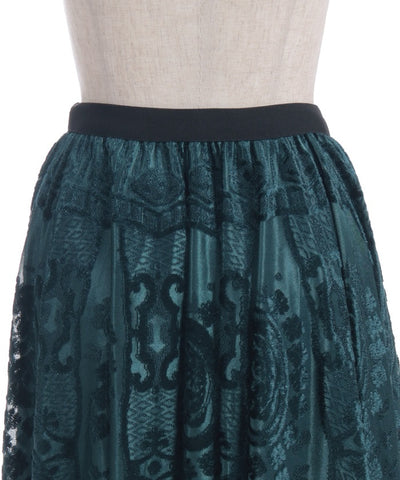 Velour Lace Skirt