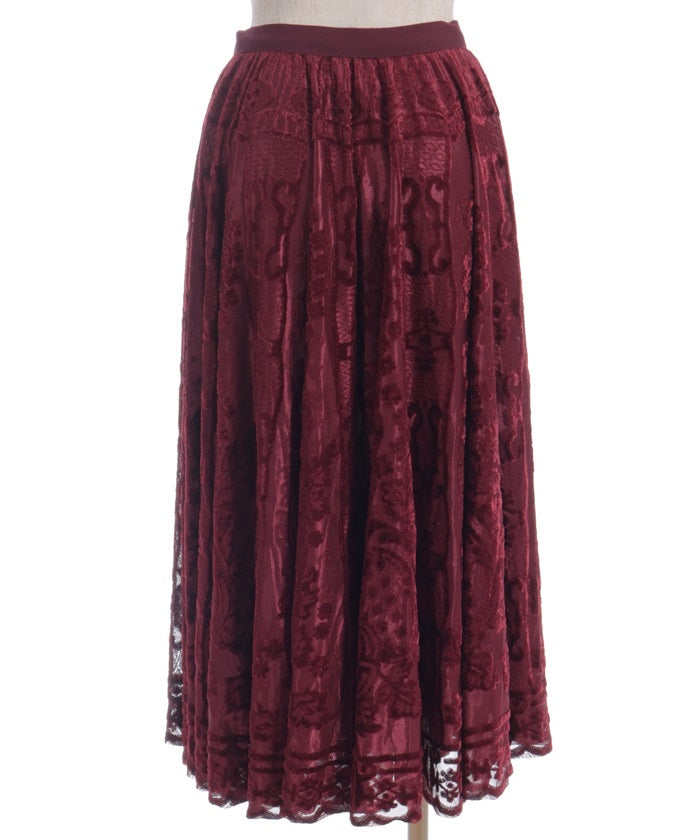 Velour Lace Skirt