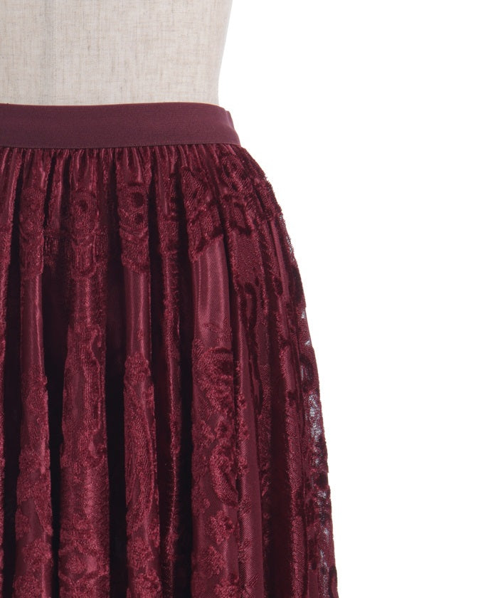 Velour Lace Skirt