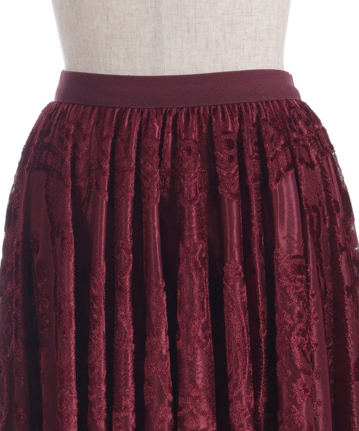 Velour Lace Skirt