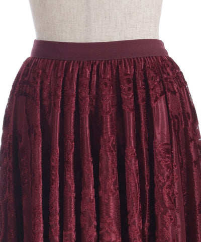Velour Lace Skirt