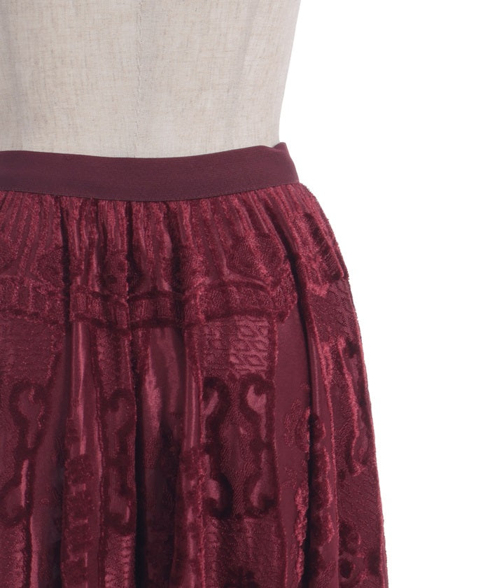 Velour Lace Skirt