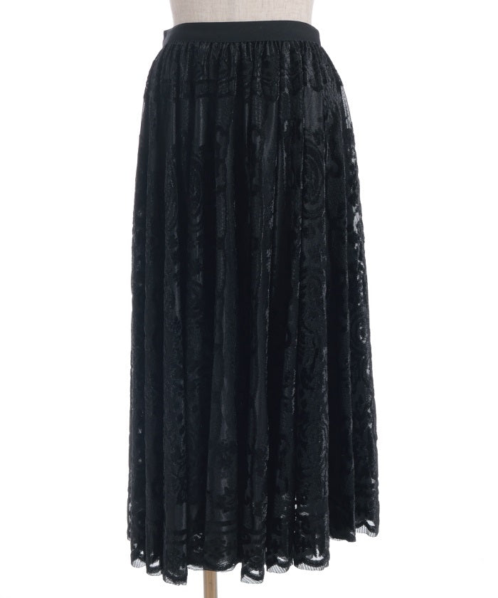 Velour Lace Skirt
