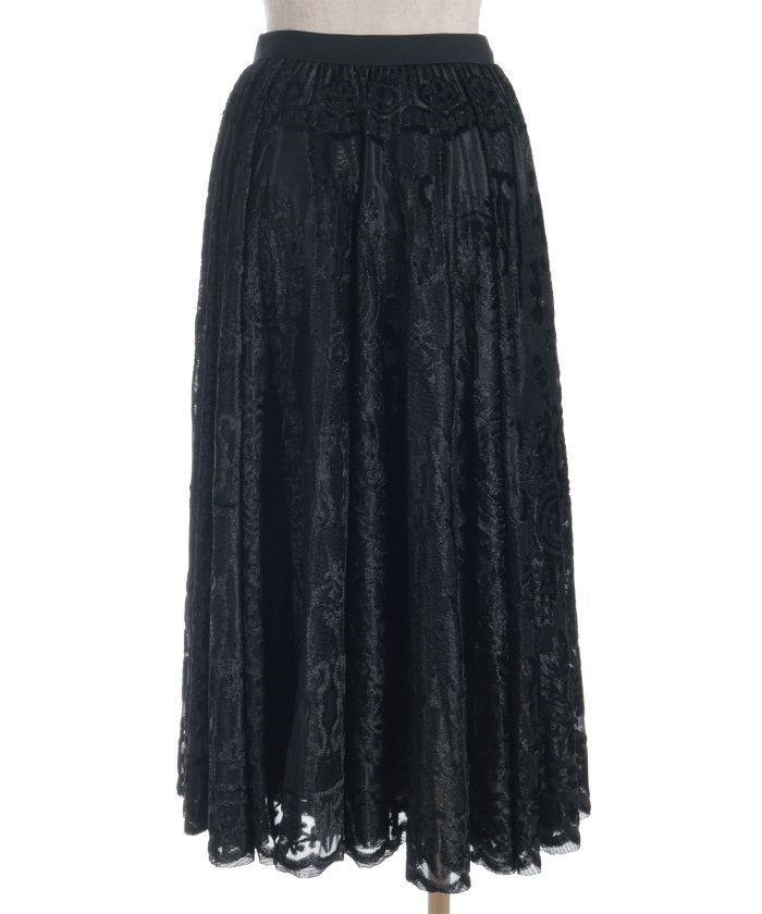 Velour Lace Skirt