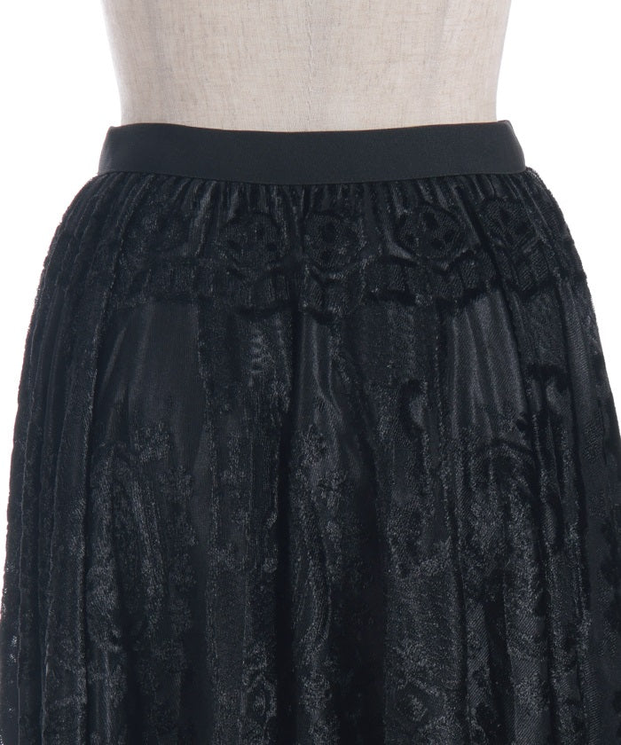 Velour Lace Skirt