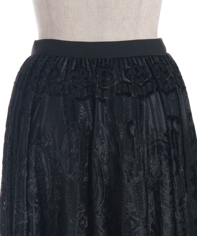 Velour Lace Skirt