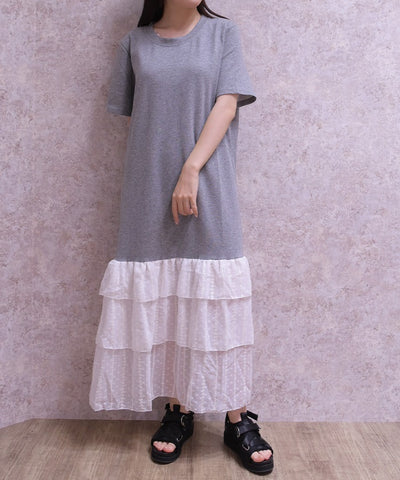axes femme maxi dress axes femme Women Maxi Dress Lolita Hime Gyaru shibuya109 Gray