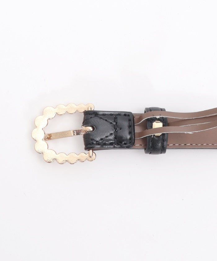 Pearl Buckle Thin Belt