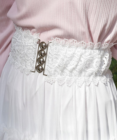 Lace Design Elastic Belt