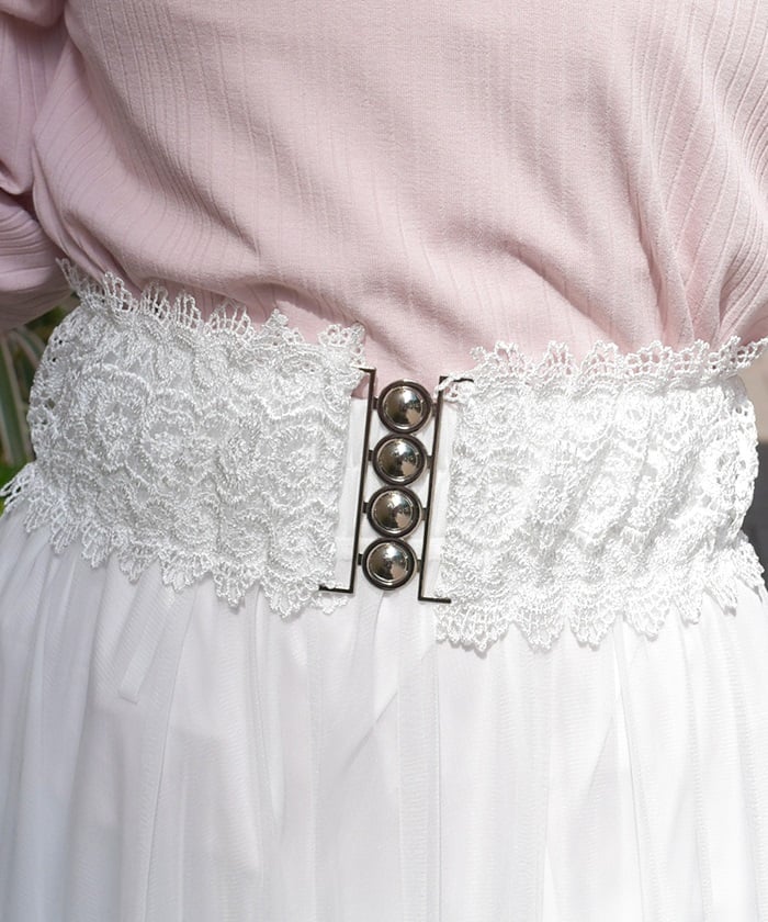 Lace Design Elastic Belt