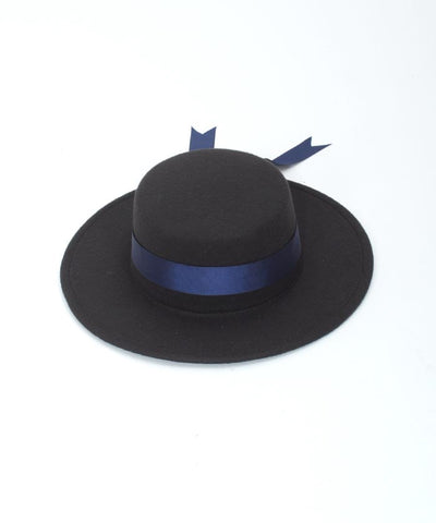 Felt Hat with Ribbon