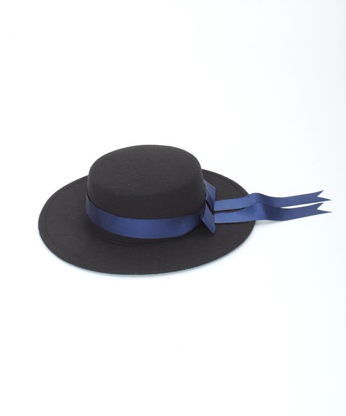 Felt Hat with Ribbon