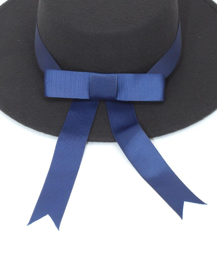 Felt Hat with Ribbon