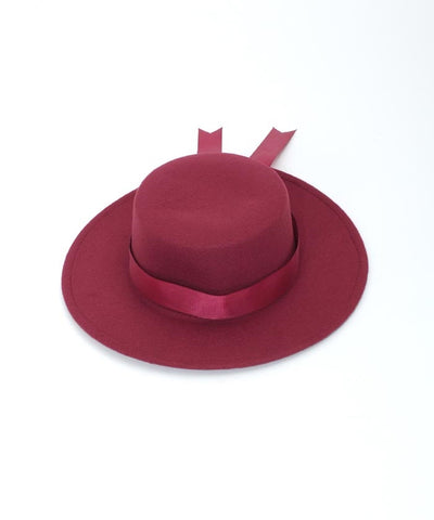 Felt Hat with Ribbon