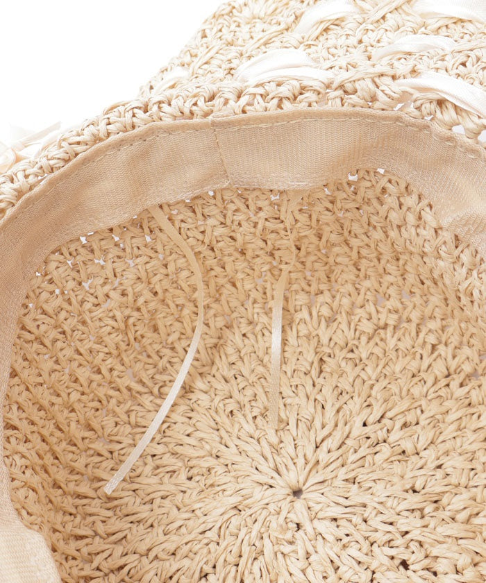 Ladder Ribbon Summer Hat
