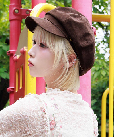 Suede-Like Casquette