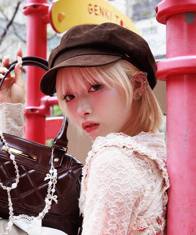 Suede-Like Casquette