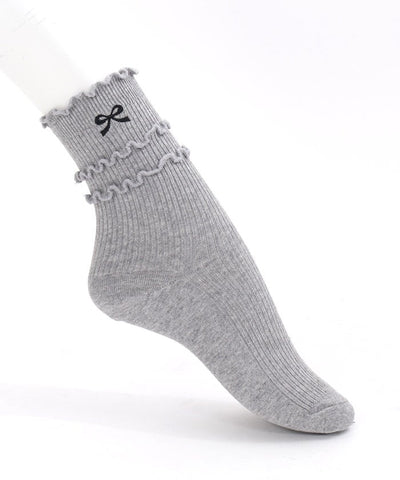 Ribbon Embroidery Socks