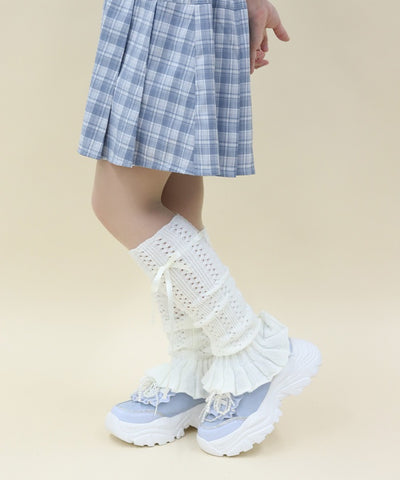 Openwork Knit Loose Leg Covers