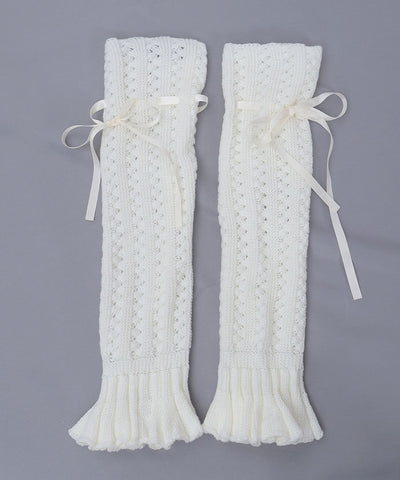 Openwork Knit Loose Leg Covers