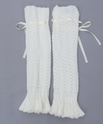 Openwork Knit Loose Leg Covers