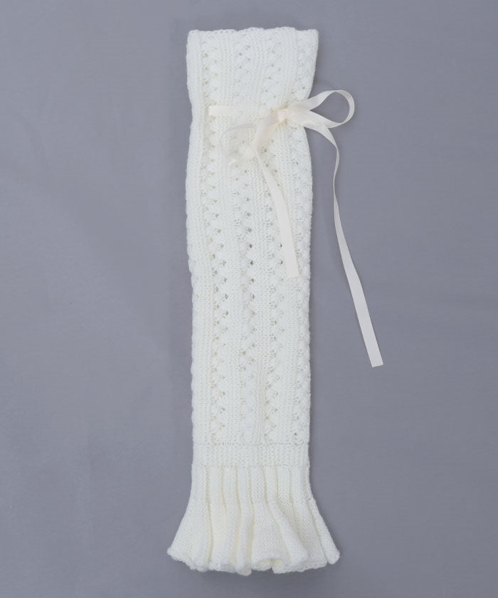 Openwork Knit Loose Leg Covers