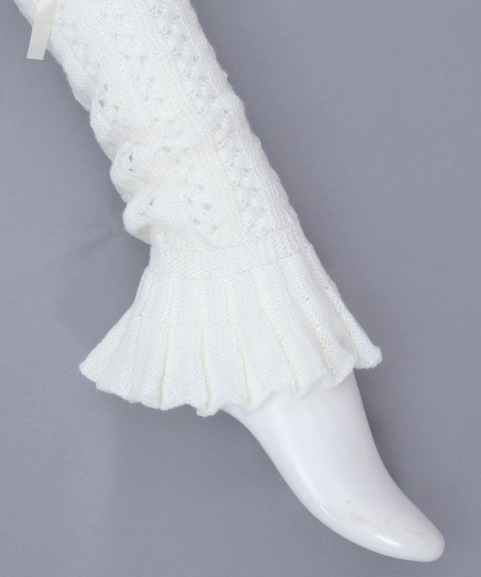 Openwork Knit Loose Leg Covers