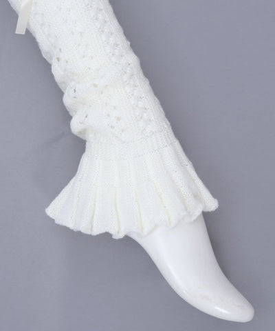 Openwork Knit Loose Leg Covers