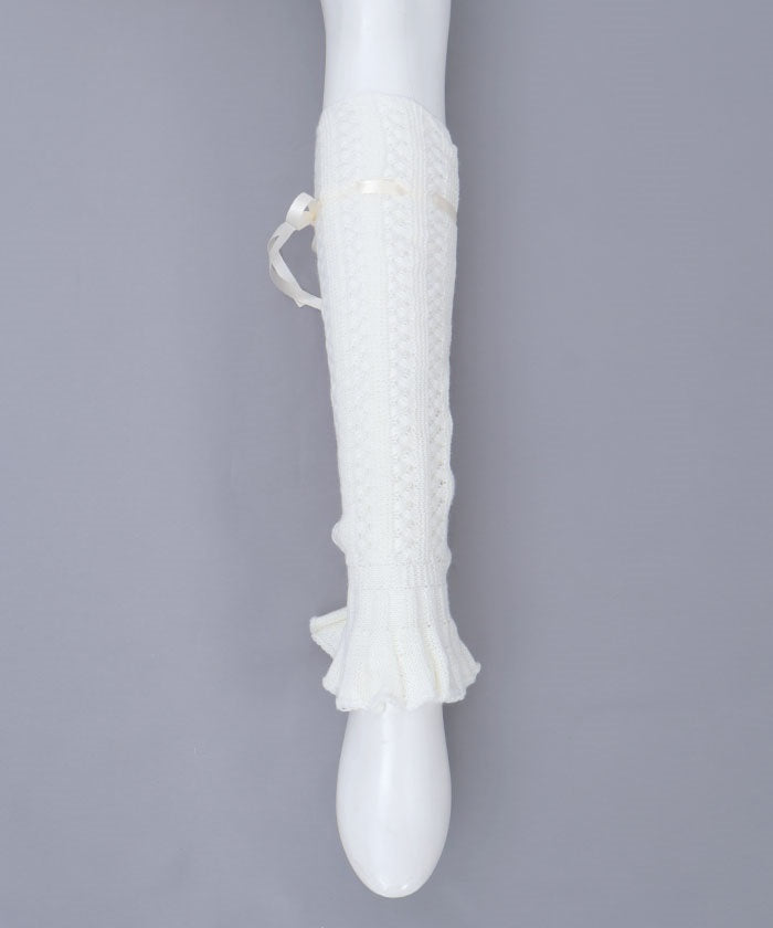 Openwork Knit Loose Leg Covers