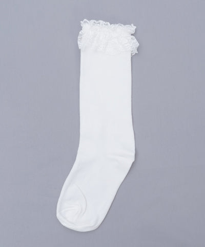Lace Frill High Socks