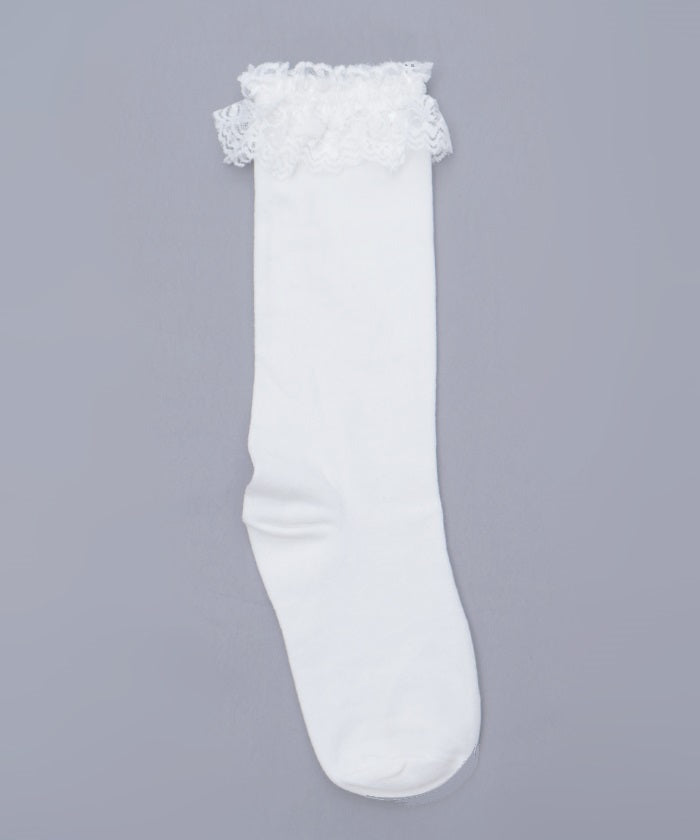Lace Frill High Socks