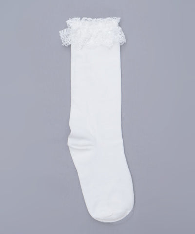 Lace Frill High Socks
