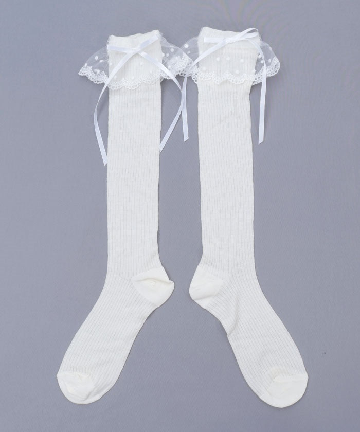 Lace Ribbon Socks