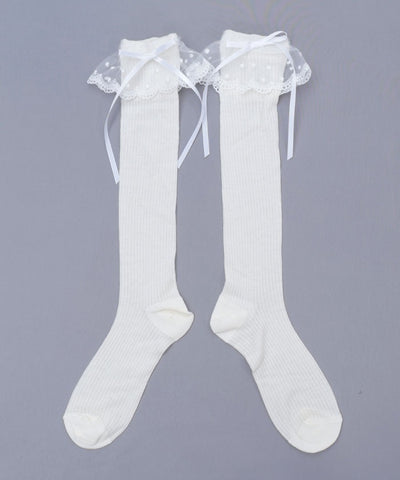 Lace Ribbon Socks