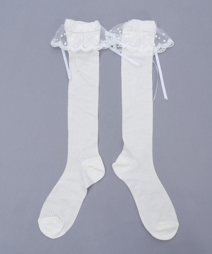 Lace Ribbon Socks