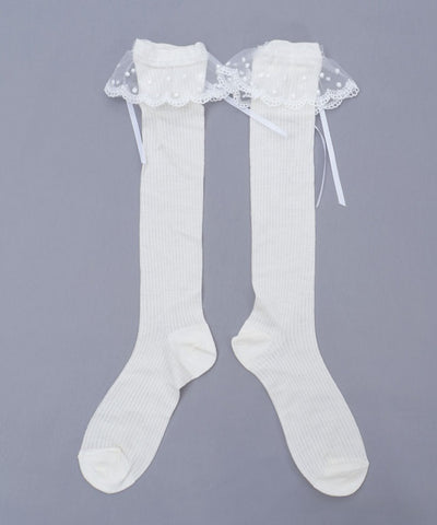 Lace Ribbon Socks