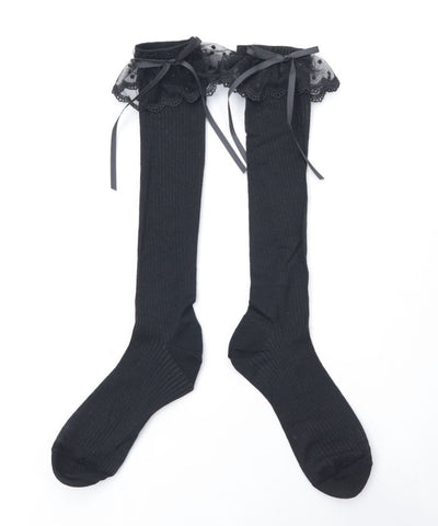 Lace Ribbon Socks