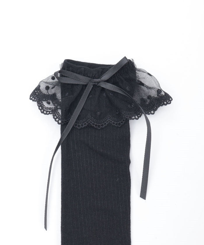 Lace Ribbon Socks