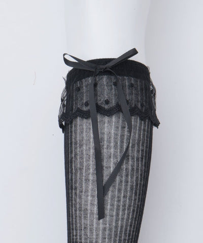 Lace Ribbon Socks