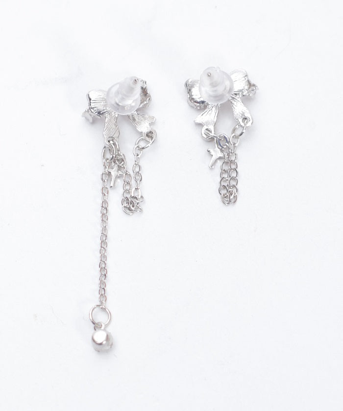 Butterfly Ribbon Pierce Earrings